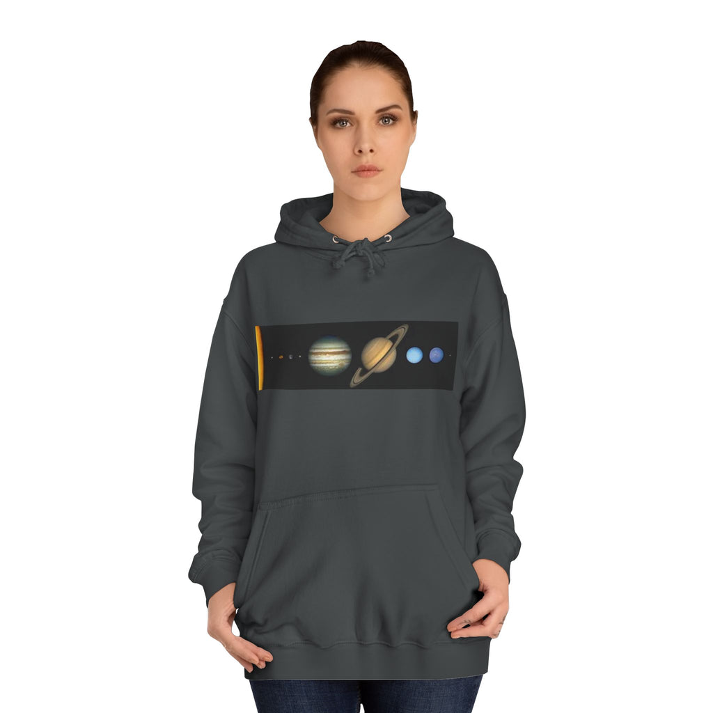 Solar System Planets Hoodie | Saturn Jupiter Earth Mars Nebula Design