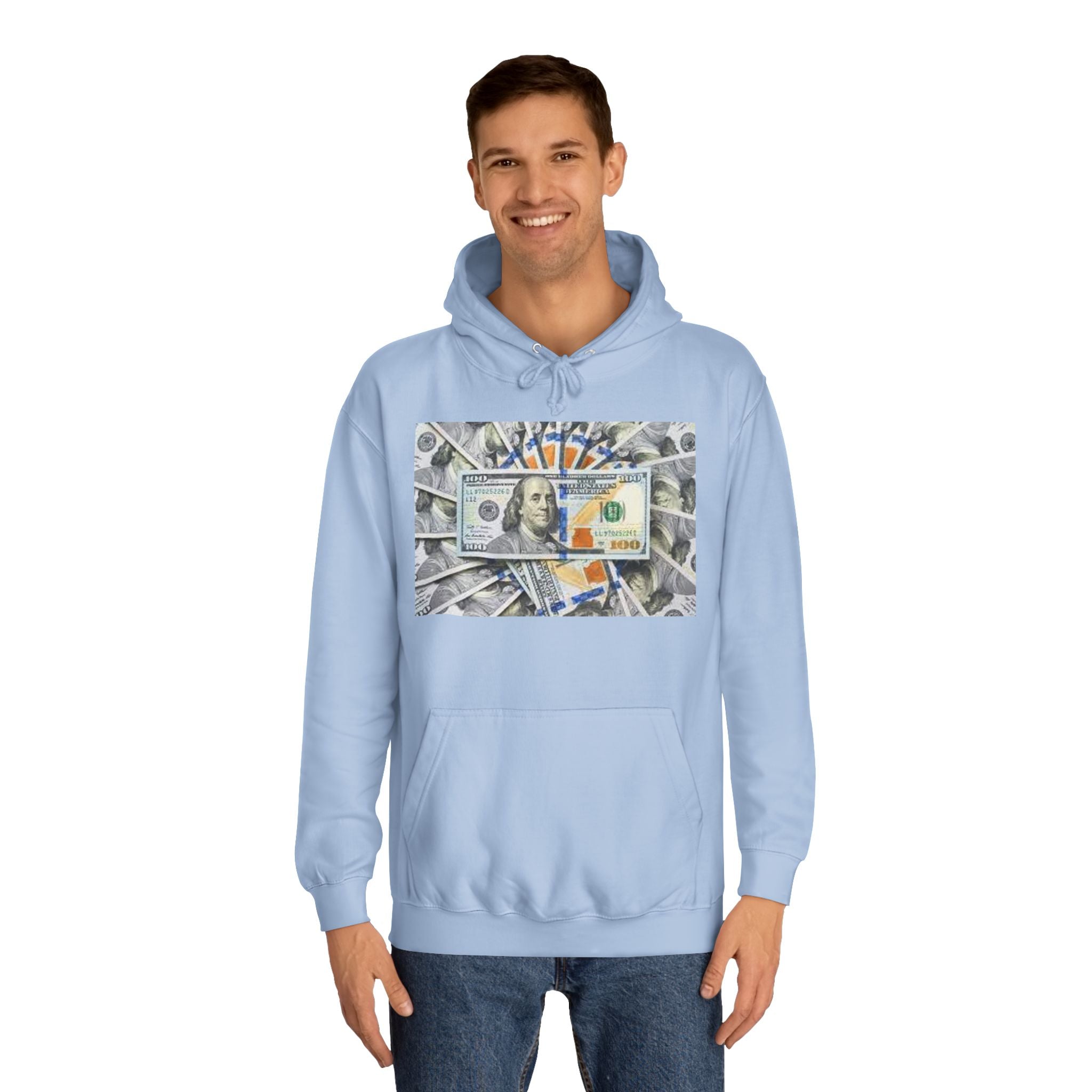 Hundred Dollar Bill Hoodie | Money Graphic Sweatshirt