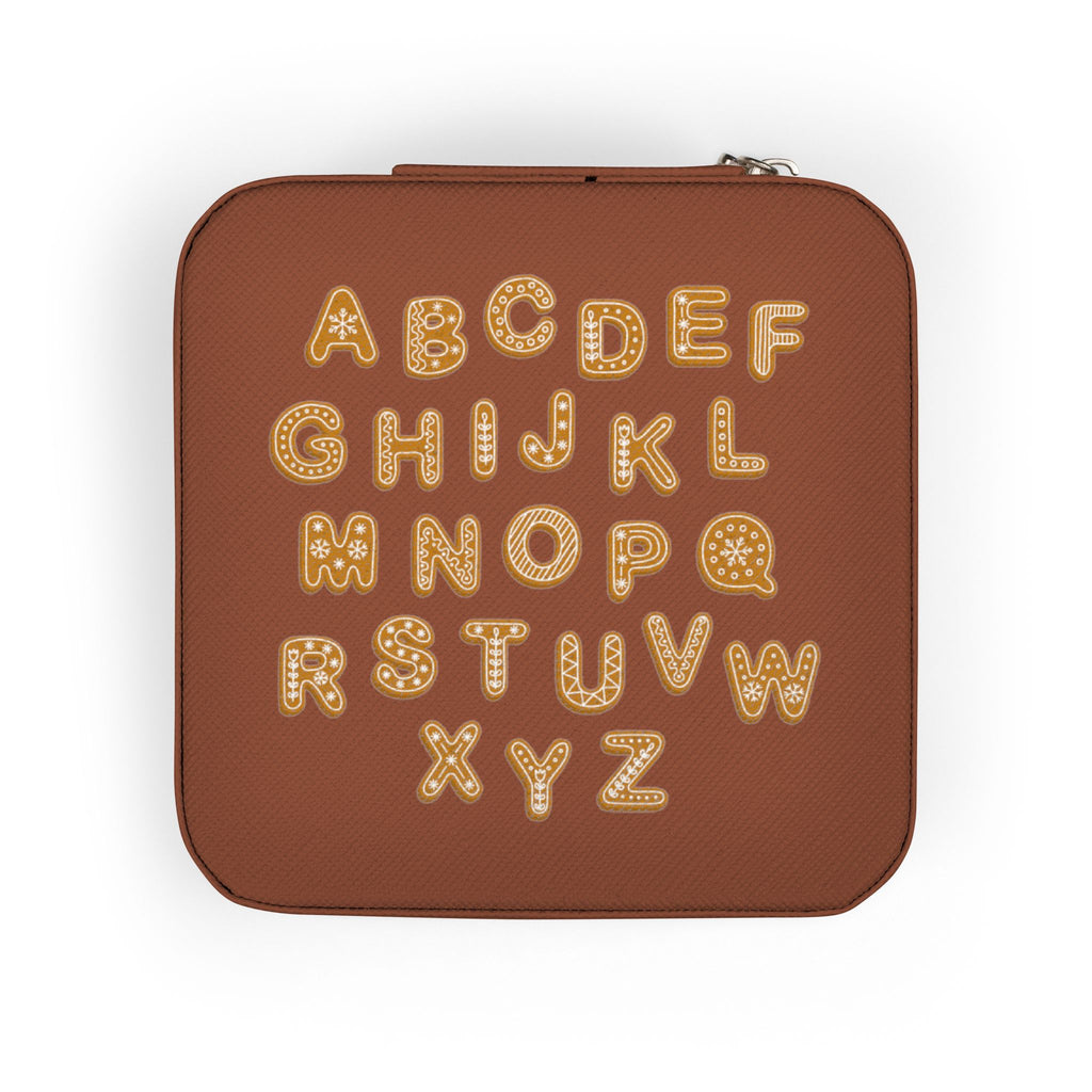Alphabet Tile Jewelry Travel Case | Compact Square Organizer