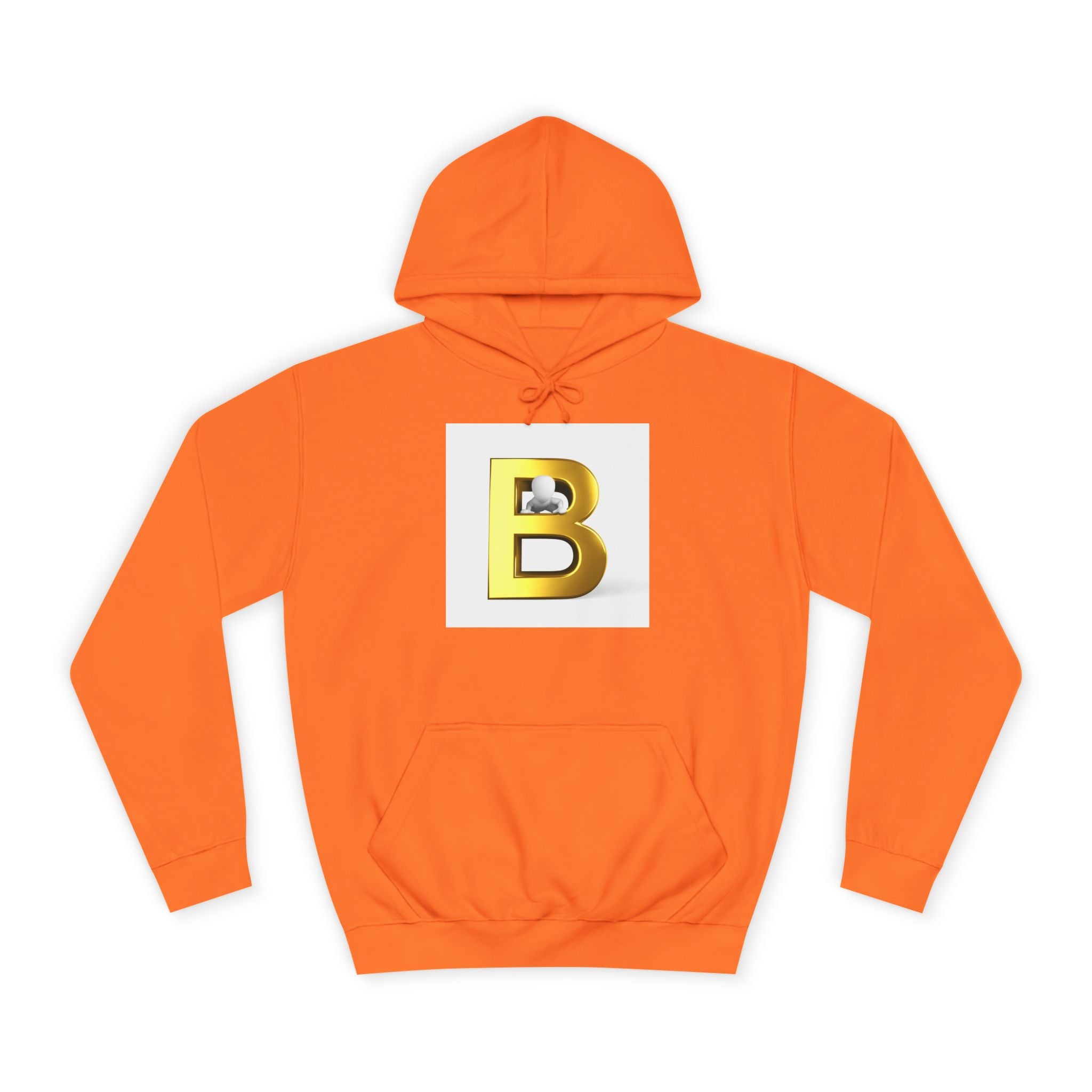 Gold Letter B Hoodie | Monogram Initial Sweatshirt