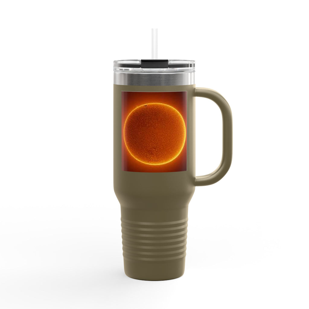 Glowing Solar Disc Travel Mug | 40oz Insulated Tumbler