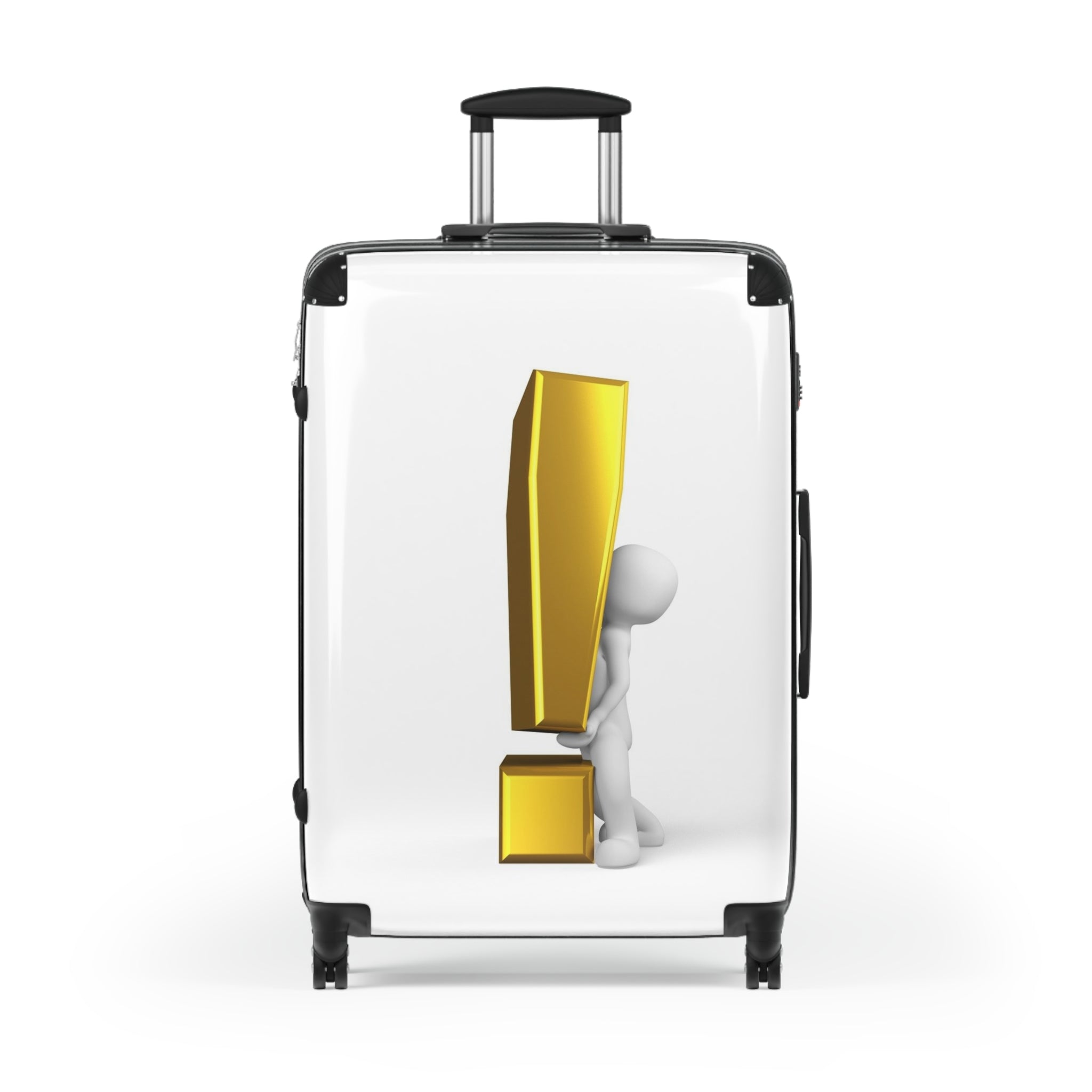 3D Exclamation Mark Figure Suitcase | Hard Shell Luggage