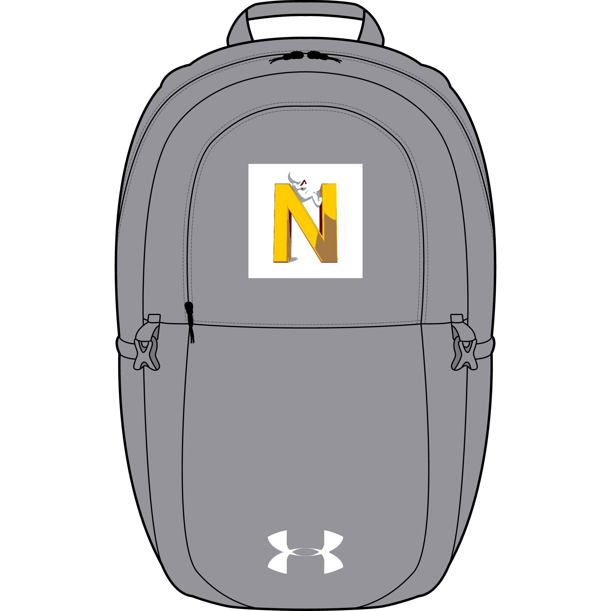 Gelber Block N Monogramm-Rucksack | Bestickt Under Armour All Sport