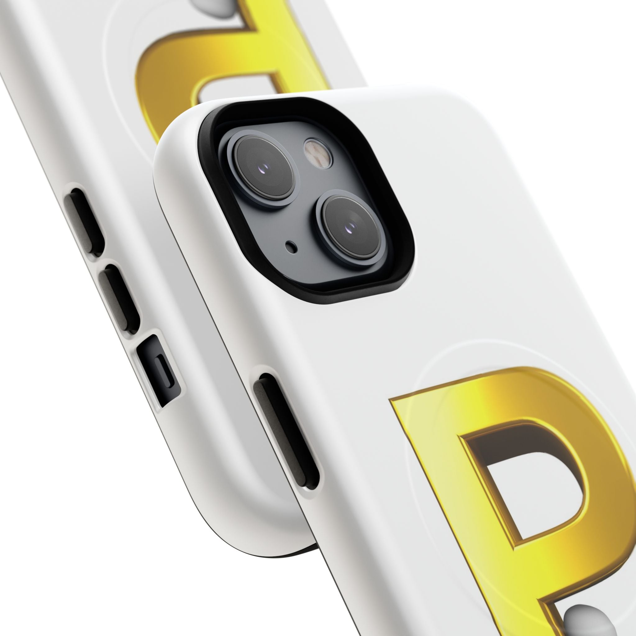 Gold Letter P Monogram Phone Case | Tough Magnetic Case