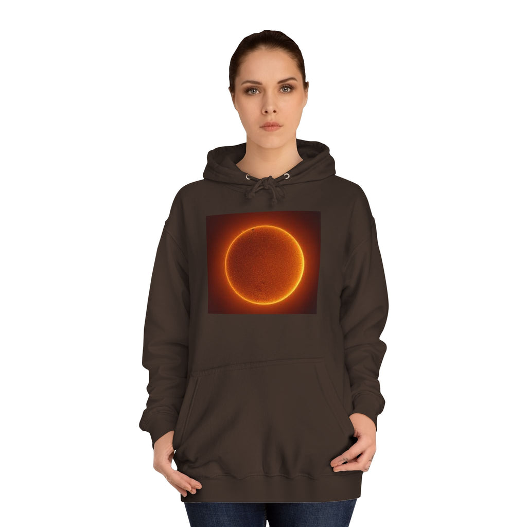 Fiery Solar Ring Hoodie | Sun Eclipse Graphic, Space Astronomy Sweatshirt