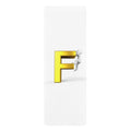 3D Letter F Climber Rubber Yoga Mat | Monogram Initial Exercise Mat