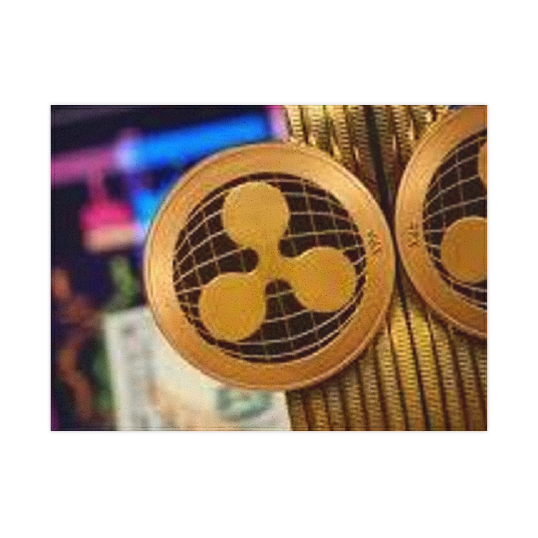 Ripple Crypto Coin Toddler Blanket | Cryptocurrency Logo, Gold Token Design