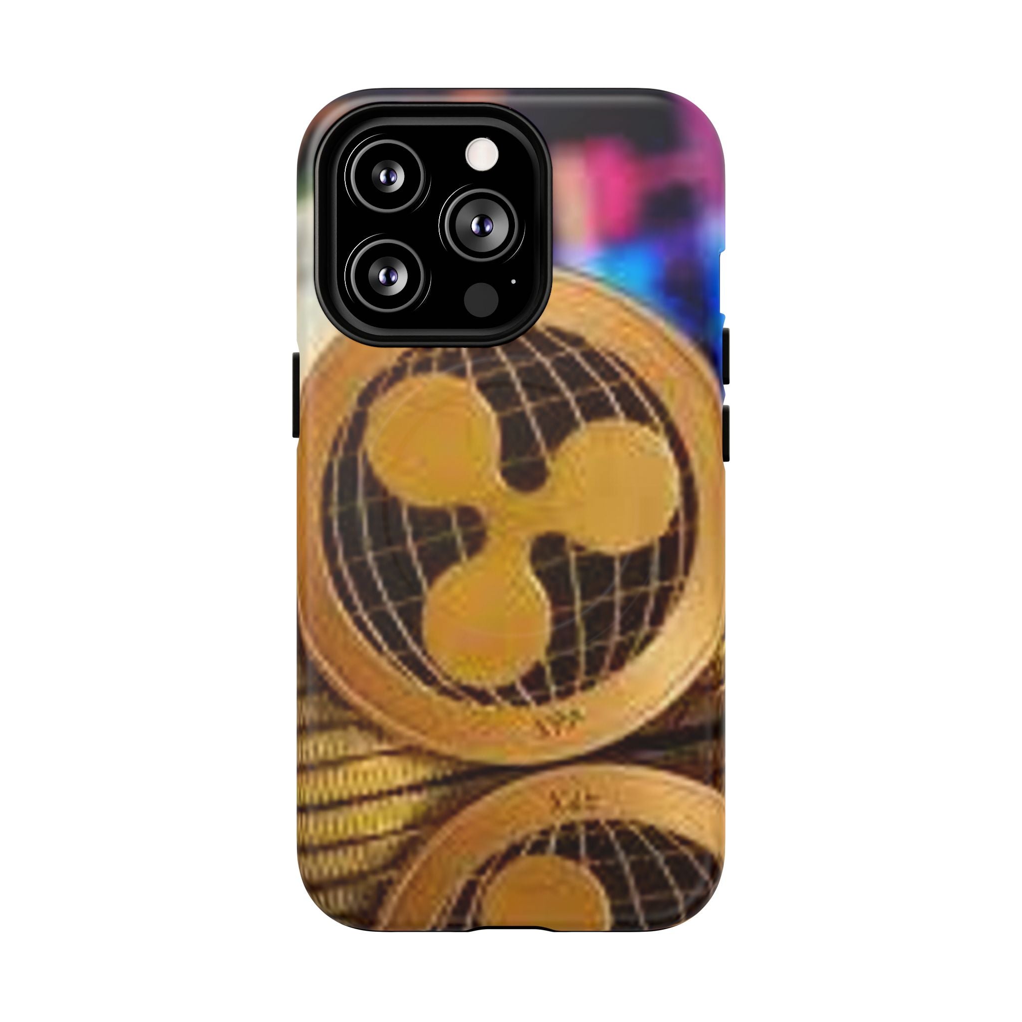 Coque de protection rigide magnétique design Ripple Coin | Coque de téléphone Crypto Ripple