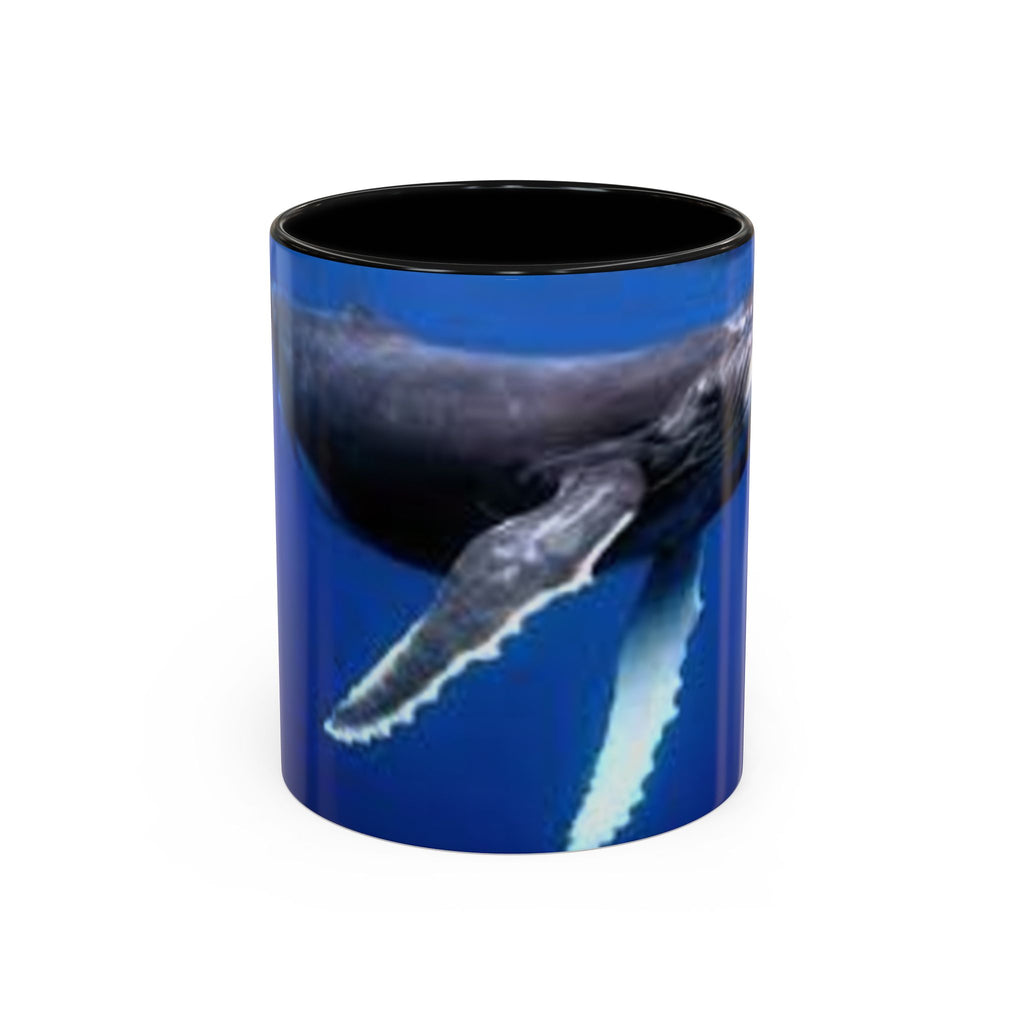 Humpback Whale Ocean Photo Accent Coffee Mug | Whale Lover Mug