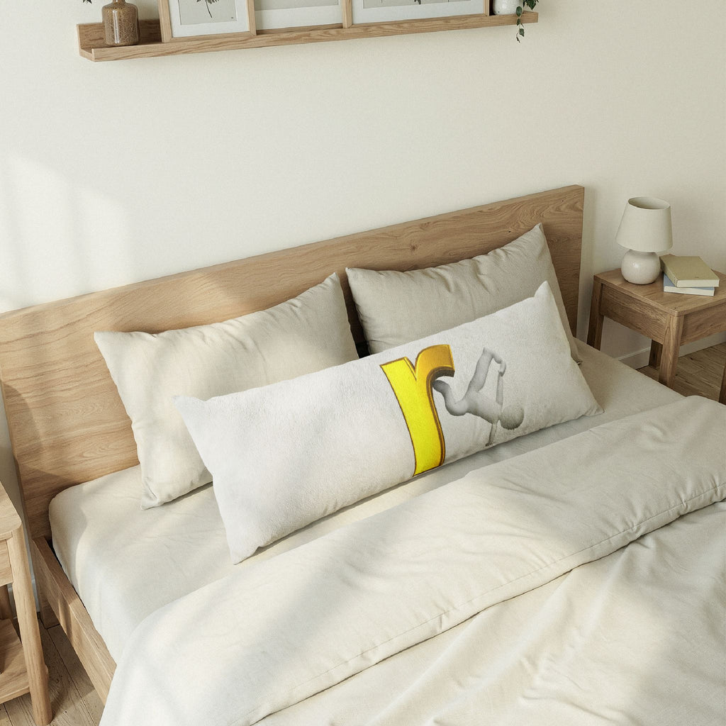 Body Pillow | 3D Gold Letter R