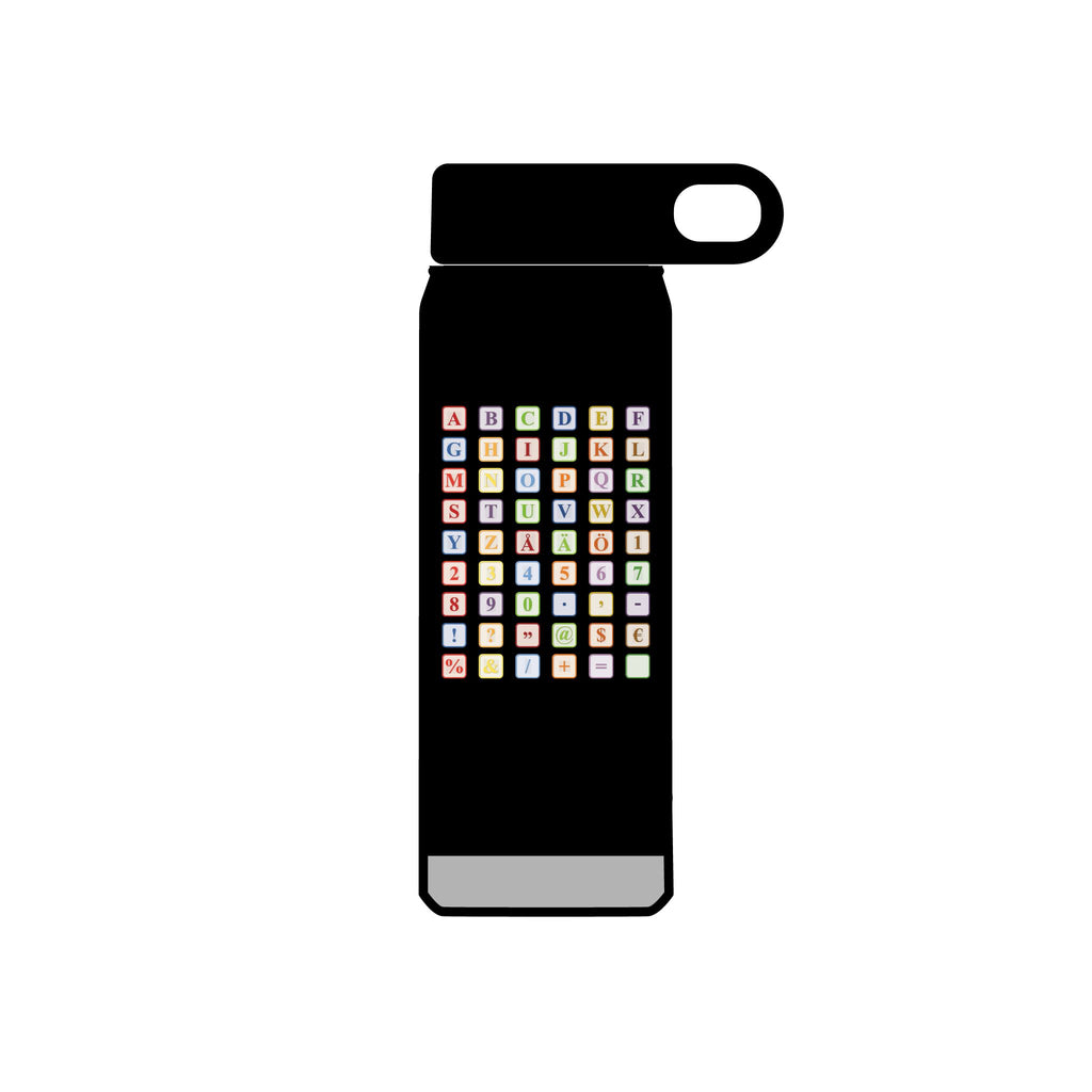 Colorful Alphabet Blocks Water Bottle | 20oz Stainless Bottle