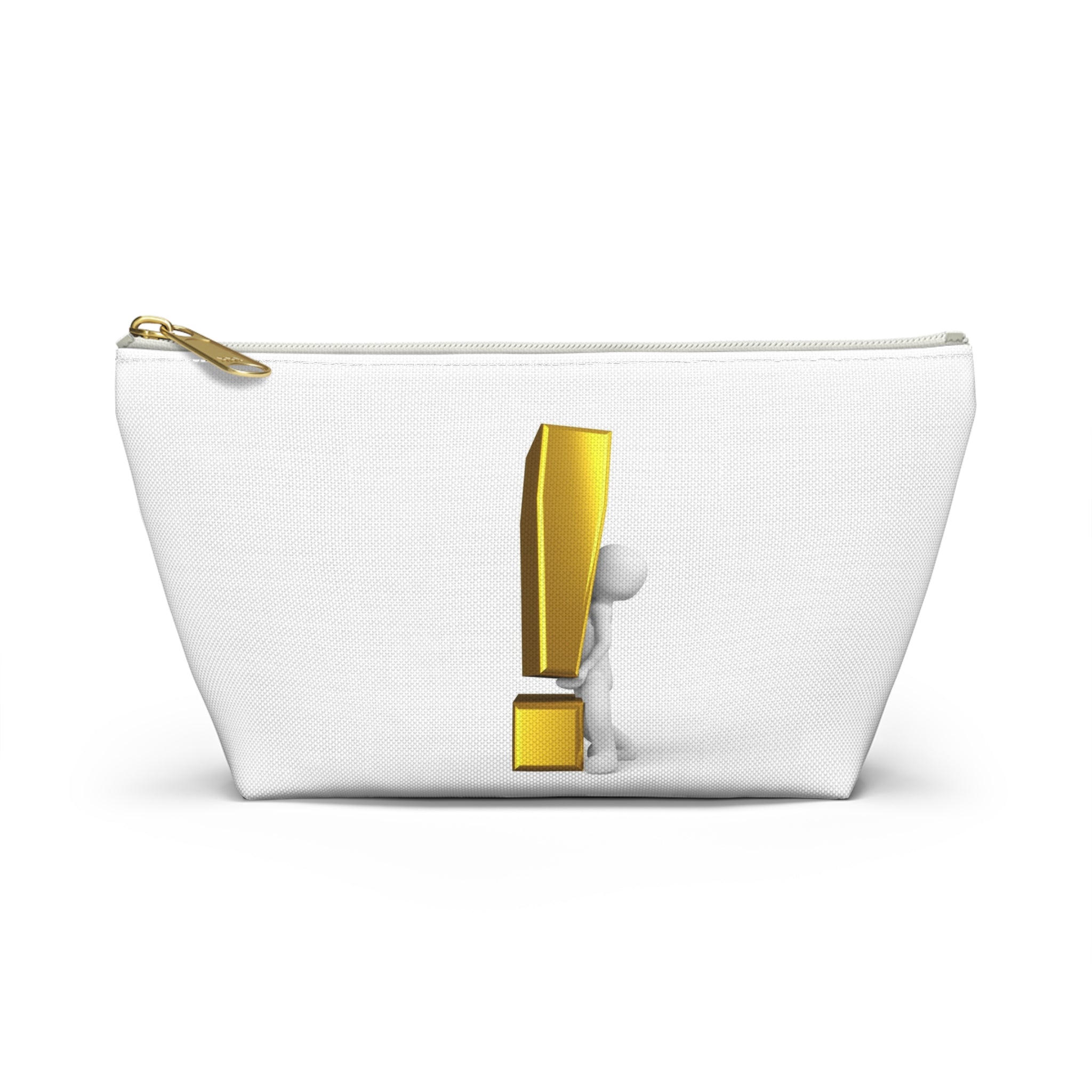 3D Figure Holding Gold Exclamation Mark Accessory Pouch