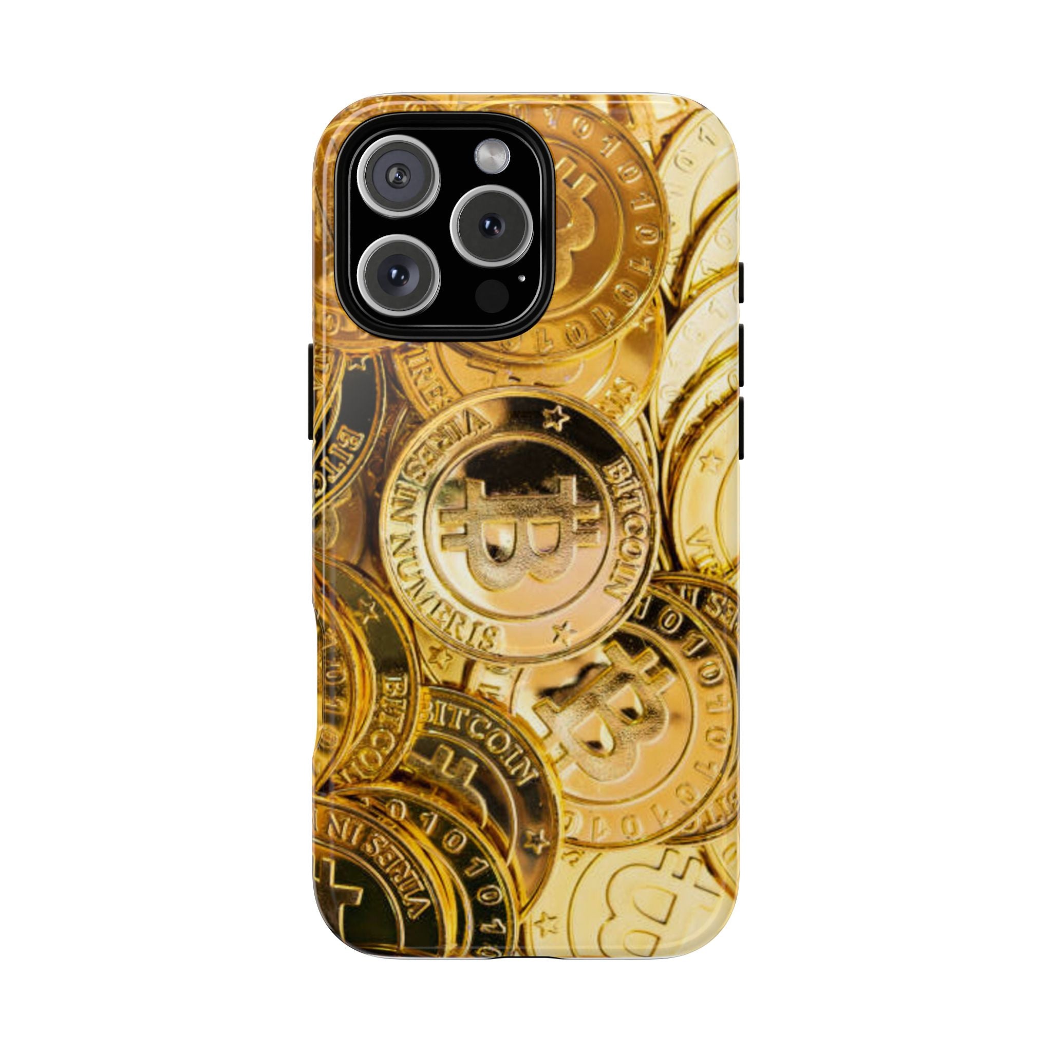 Coque de Téléphone Bitcoin Or | Coque Magnétique Robuste