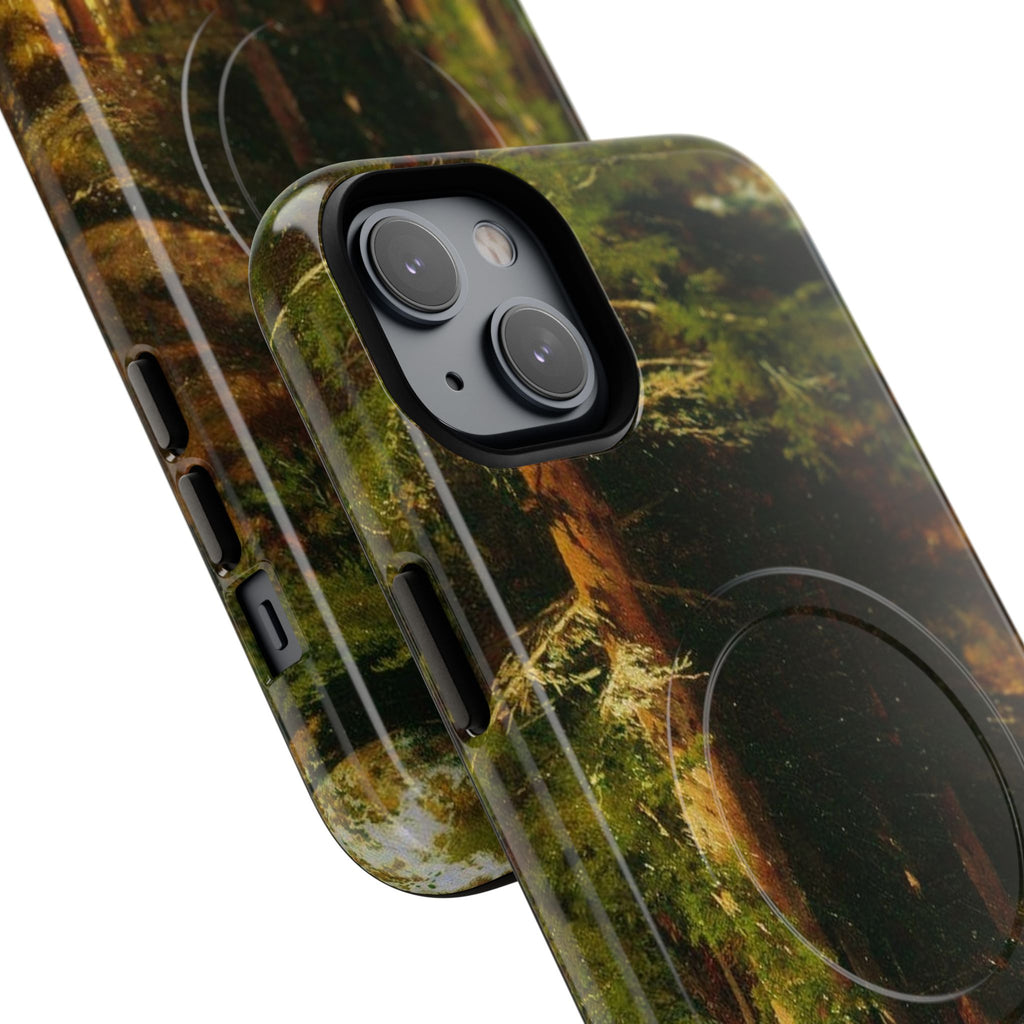 Autumn Forest Path phone case | Magnetic Tough Case, fall landscape art