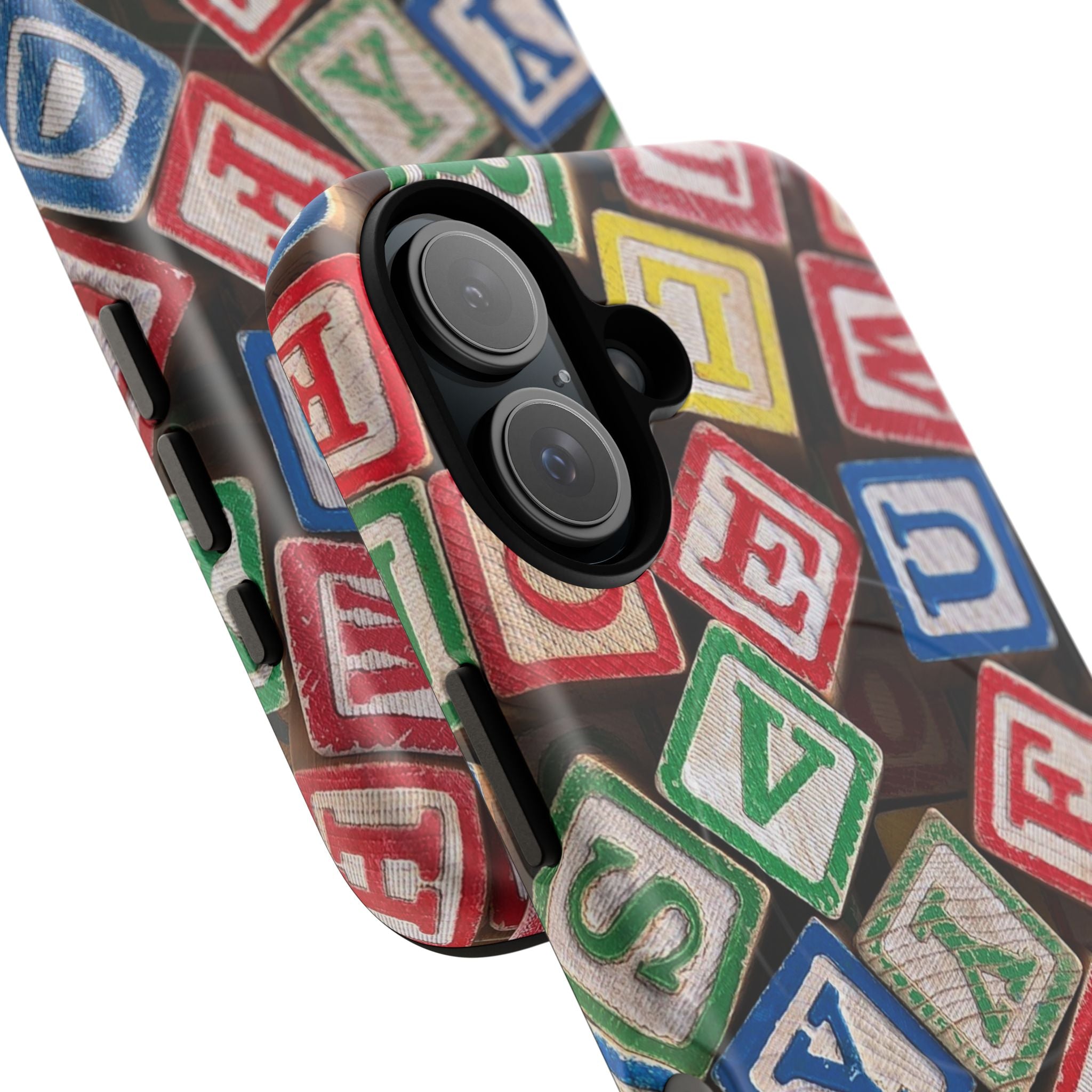 Vintage Alphabet Blocks Phone Case | Tough Magnetic Case