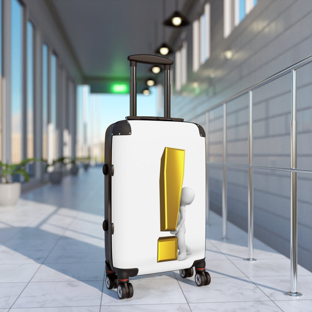 3D Exclamation Mark Figure Suitcase | Hard Shell Luggage
