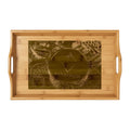 Ethereum Coin Engraving Bamboo Serving Tray