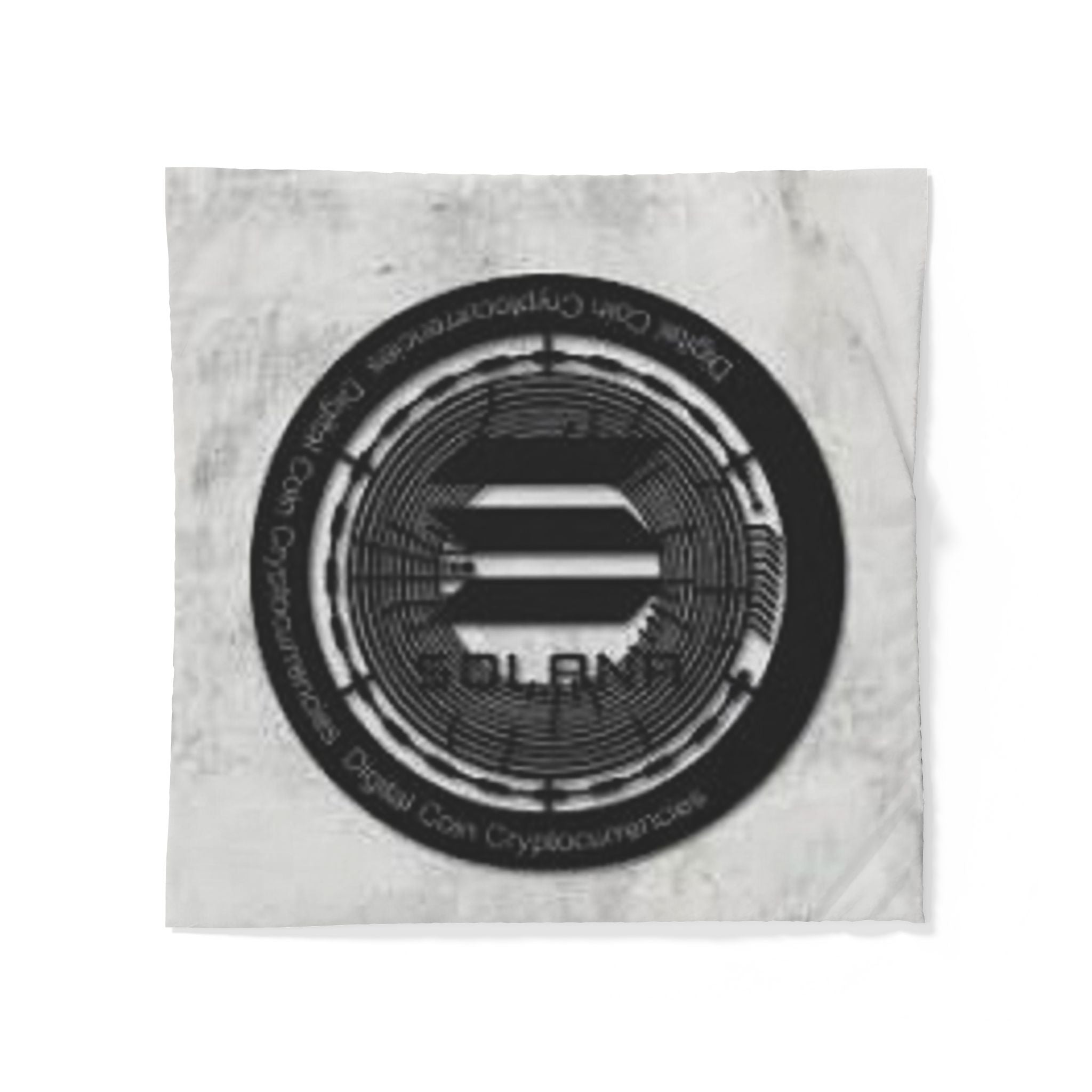 Solana Coin Logo Cotton Duvet Cover | Cryptocurrency Crypto Bedding