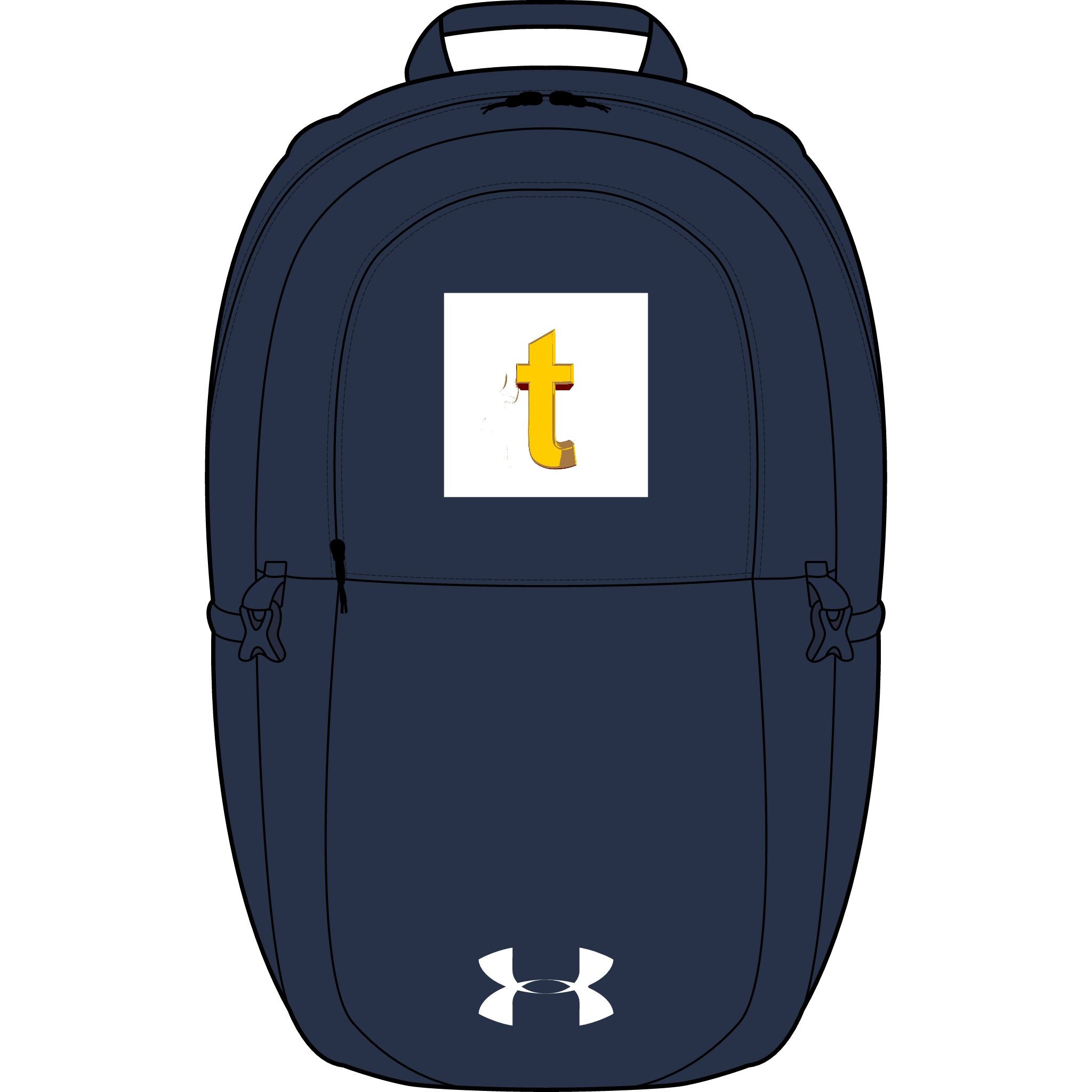 Yellow Cartoon Letter T Embroidery Backpack | Under Armour All Sport