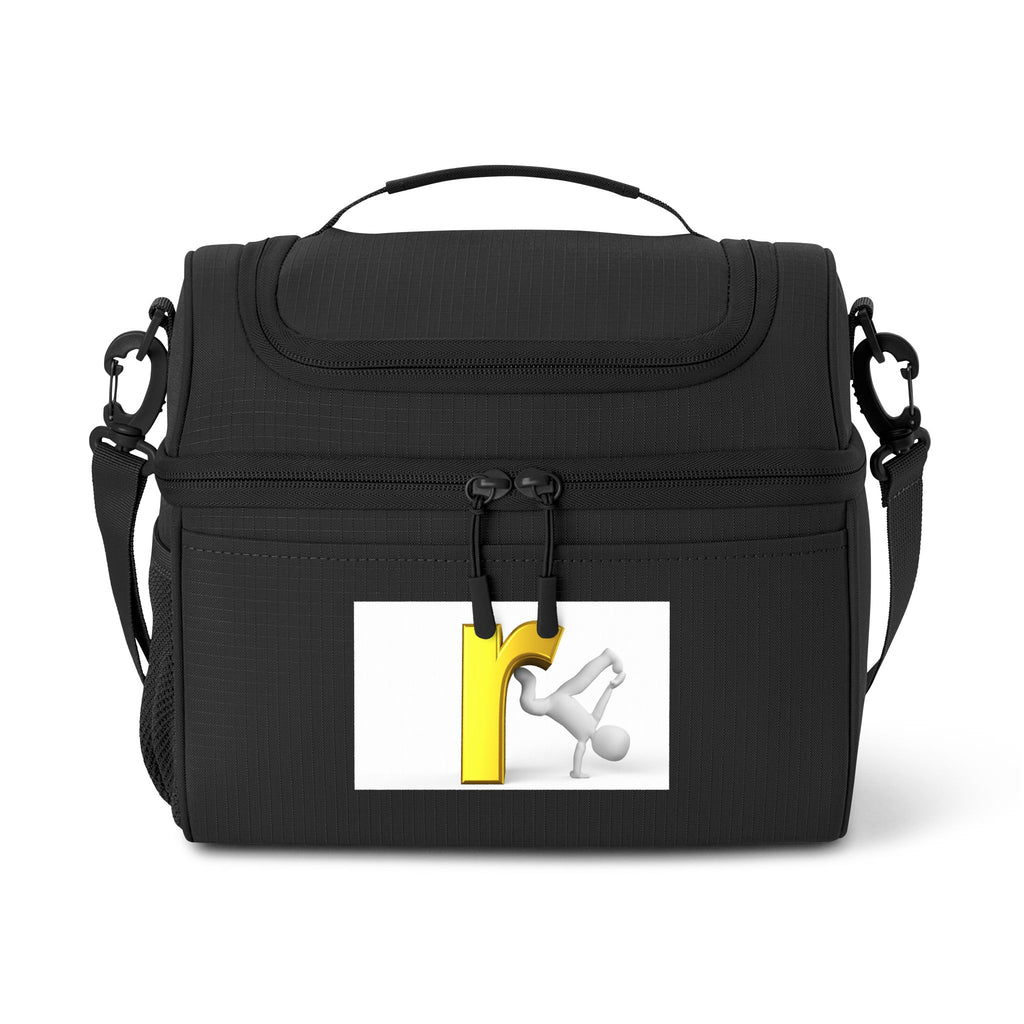 Letter R Mascot Graphic Cooler Bag | Insulated Lunch Tote