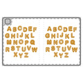 Gingerbread Alphabet Tablet Folio Case | Cookie Letter Design