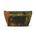 Forest Path Accessory Pouch | T-Bottom Cosmetic Bag, Woodland Nature Print