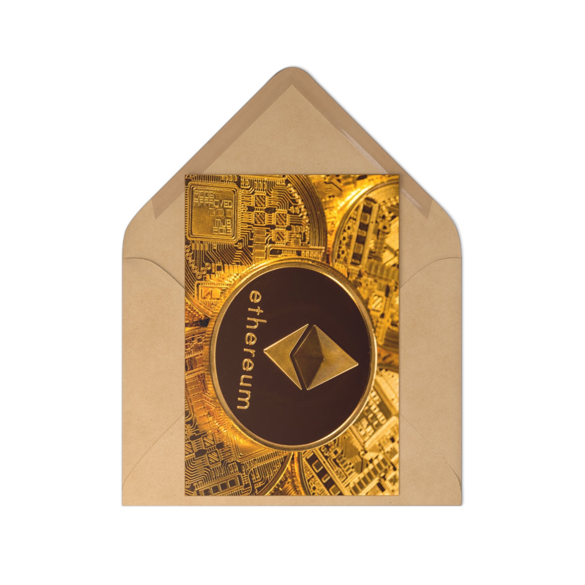 Ethereum Coin Postcards | Cryptocurrency Art Postcard Set (7 pcs)