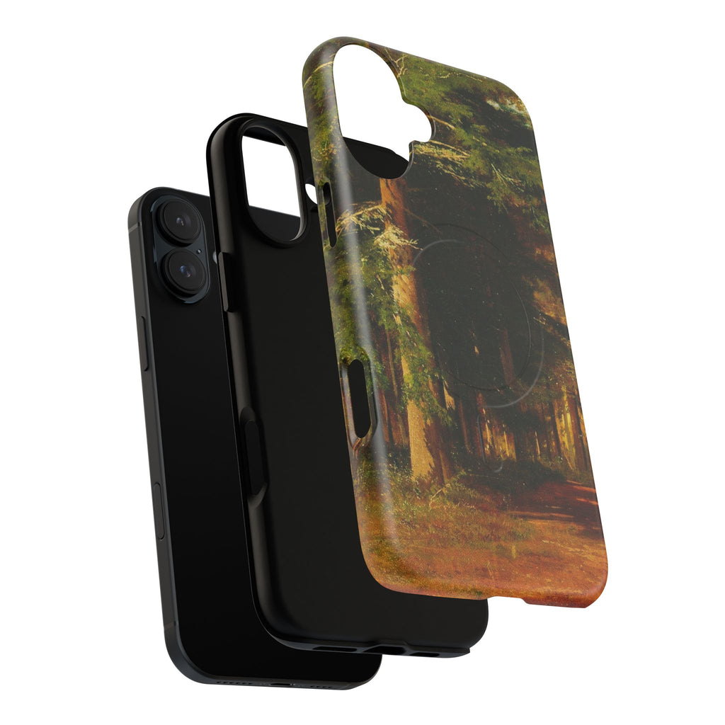 Autumn Forest Path phone case | Magnetic Tough Case, fall landscape art
