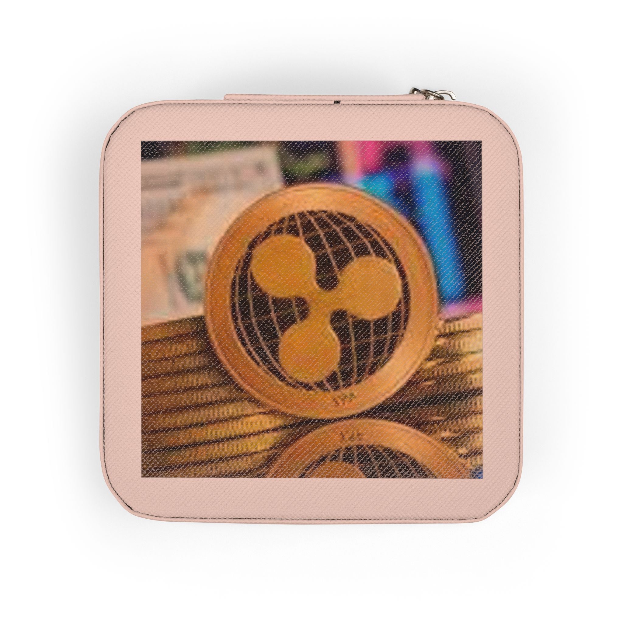 Ripple Coin Jewelry Travel Case | Compact Velvet Ring Earring Organizer