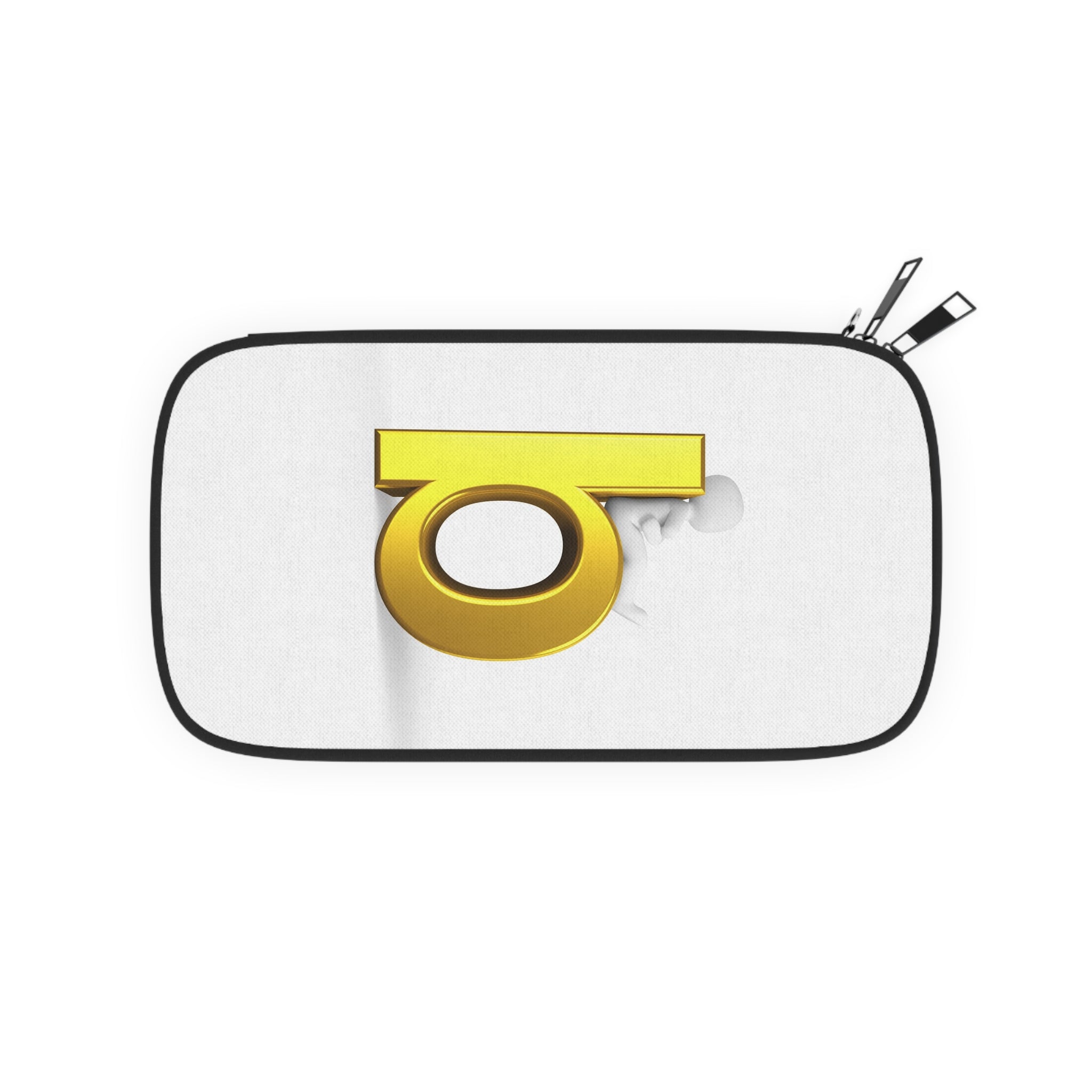 Gold 3D Letter B Passport Wallet | Monogram Travel Accessory