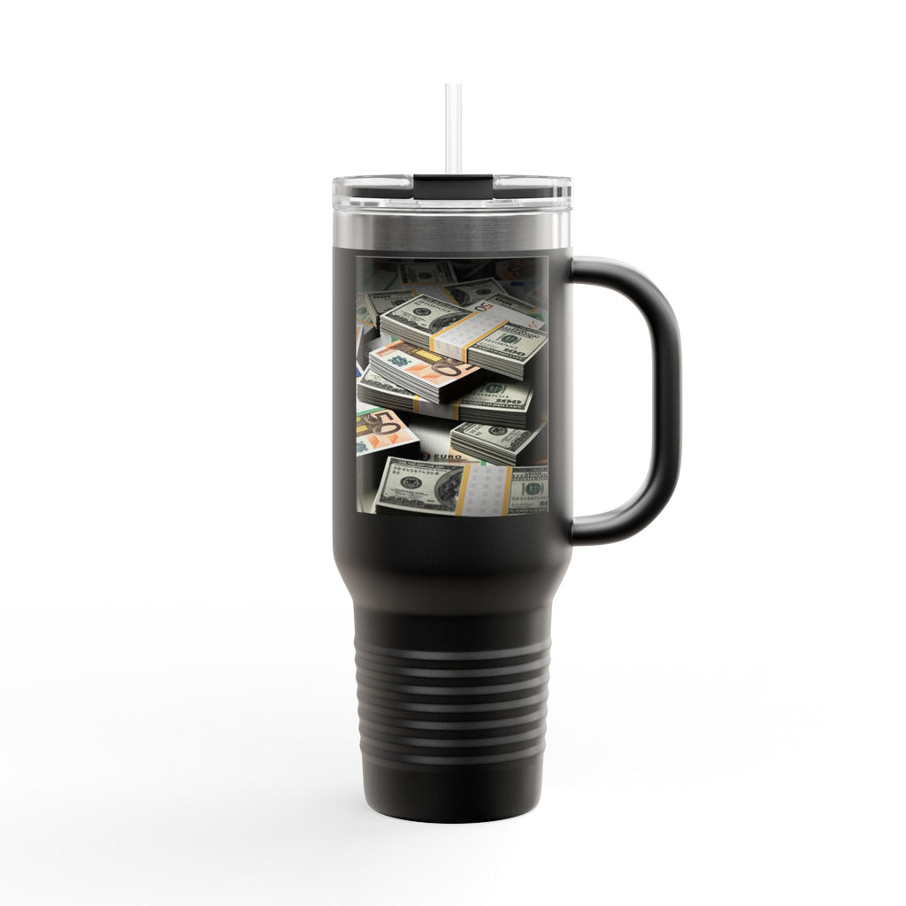 Stacked Cash Money design Insulated Travel Mug | 40oz