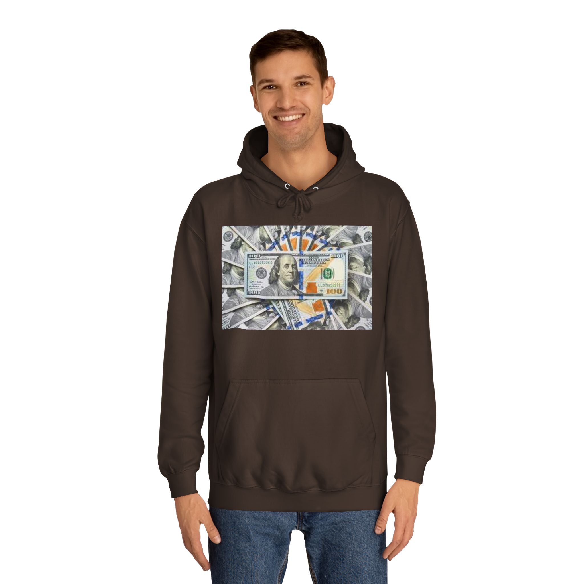 Hundred Dollar Bill Hoodie | Money Graphic Sweatshirt