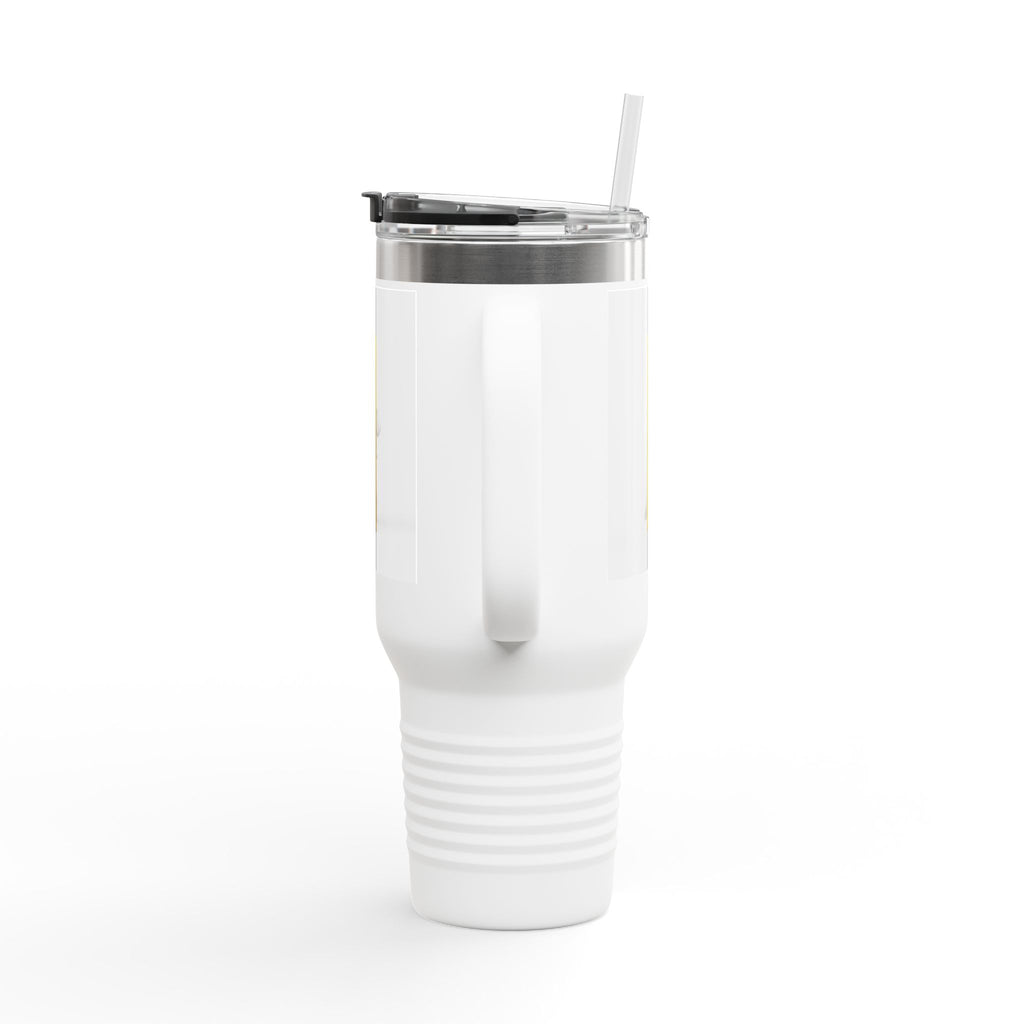 Yellow Letter i Character Travel Mug | 40oz Insulated Tumbler