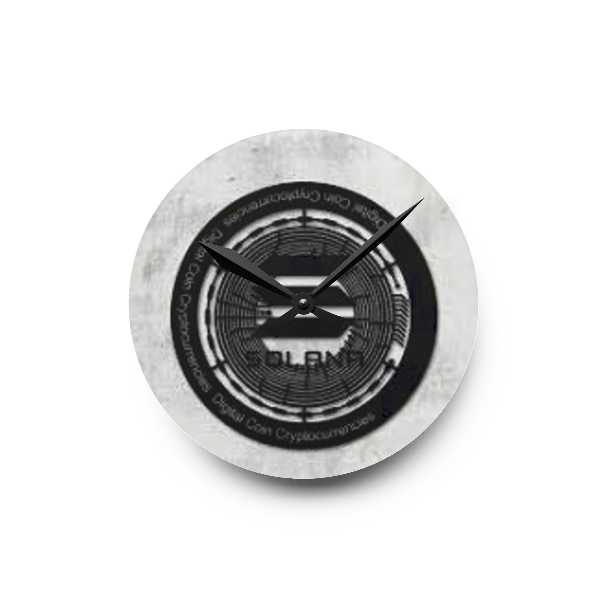 Solana Crypto Coin design Acrylic Wall Clock | Blockchain, Cryptocurrency Decor