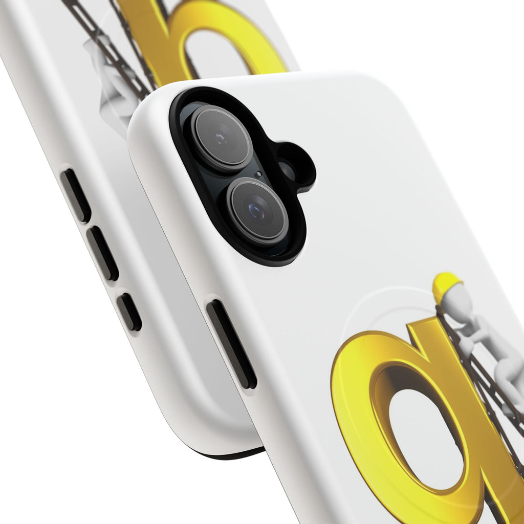 Golden Letter G Construction phone case | Magnetic Tough Case