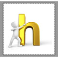 Gold Letter H with Figure Woven-Style Coverlet