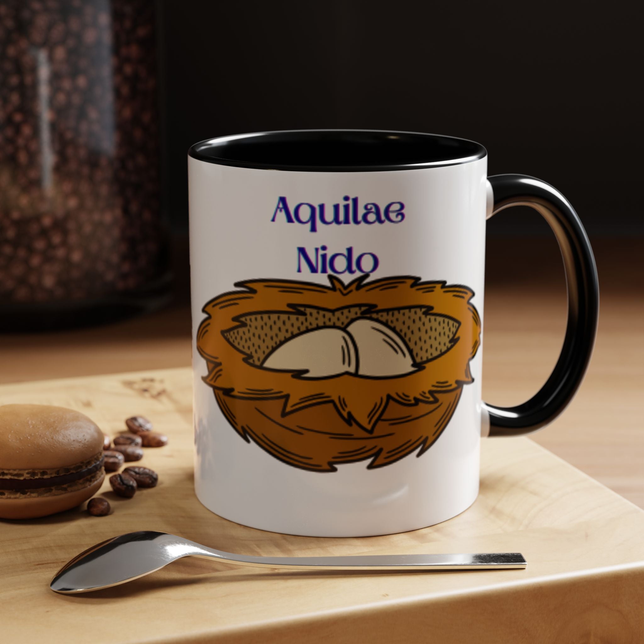 Mug illustré Nid d'Aquilae | Mug à Anse Colorée 11 oz 15 oz