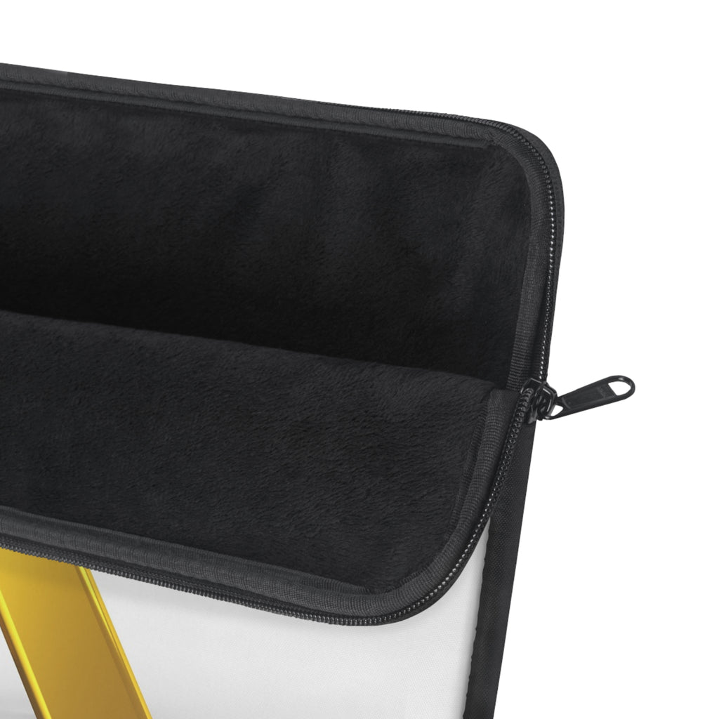 Gold Letter K Monogram Laptop Sleeve | Initial K Notebook Case
