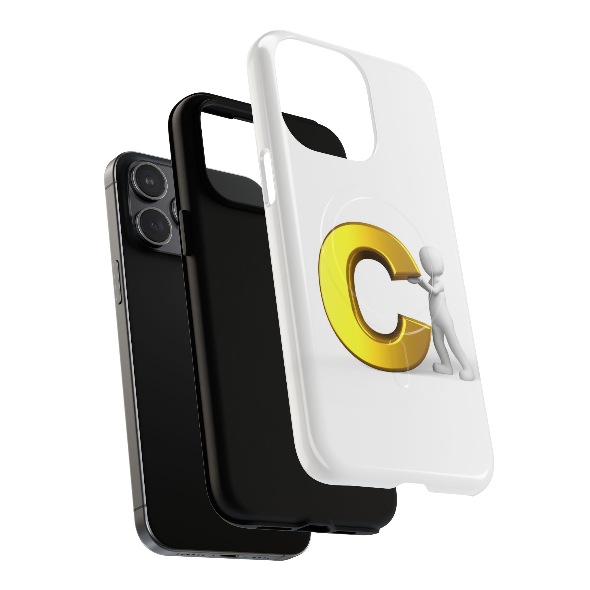 Gold Letter C Monogram Phone Case | Magnetic Tough Case