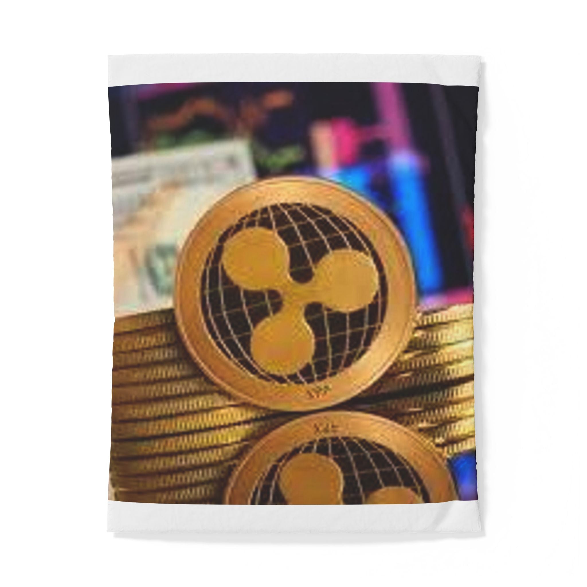 Ripple Crypto Coin duvet cover | XRP digital currency bed decor