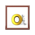 Gold Letter O Ring Sculpture jewelry box | decorative keepsake box