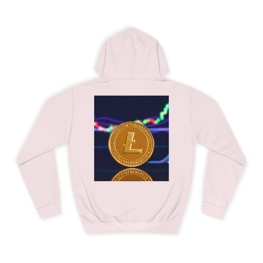 Litecoin Coin Graphic Hoodie | Crypto Chart Design, Digital Currency Apparel