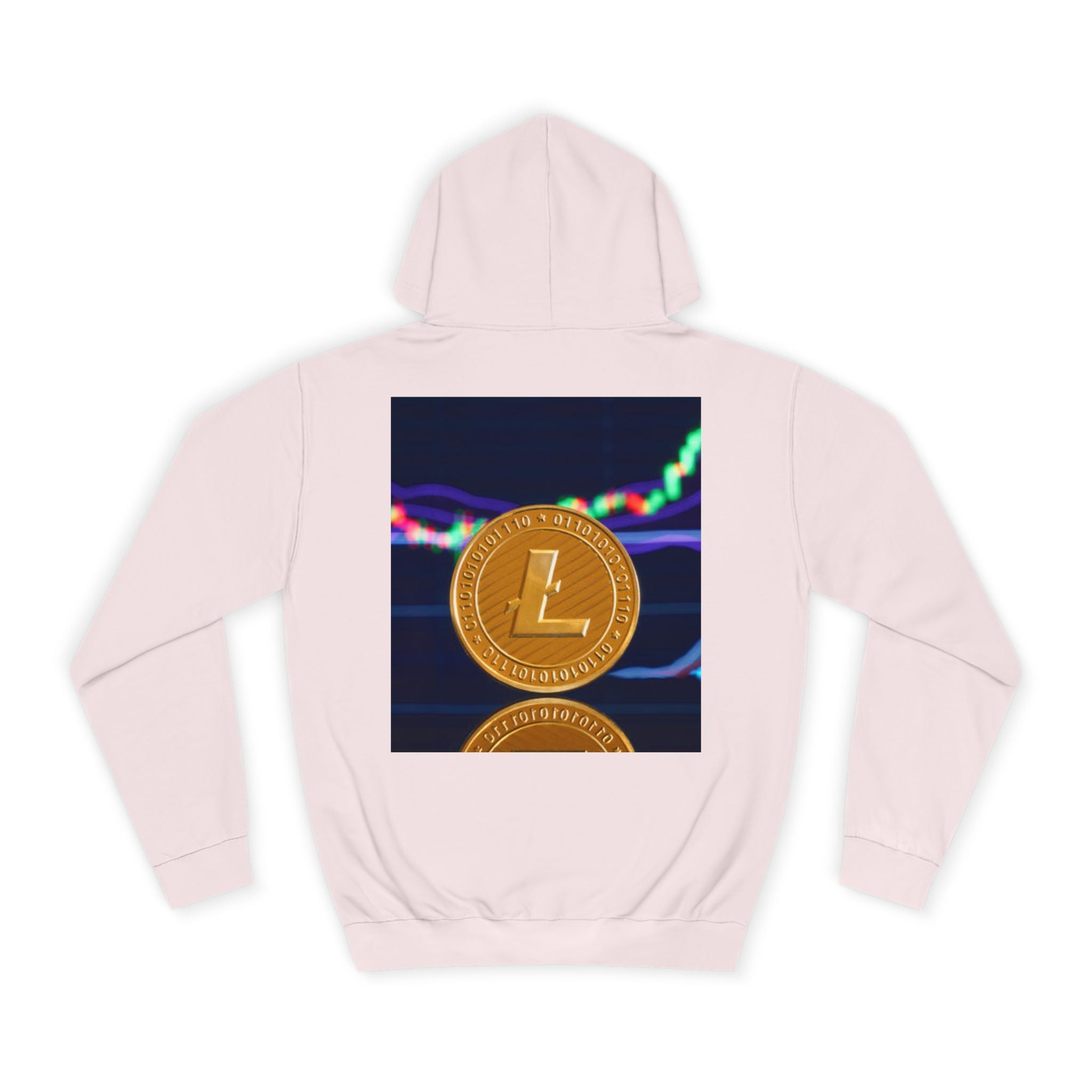 Litecoin Coin Graphic Hoodie | Crypto Chart Design, Digital Currency Apparel