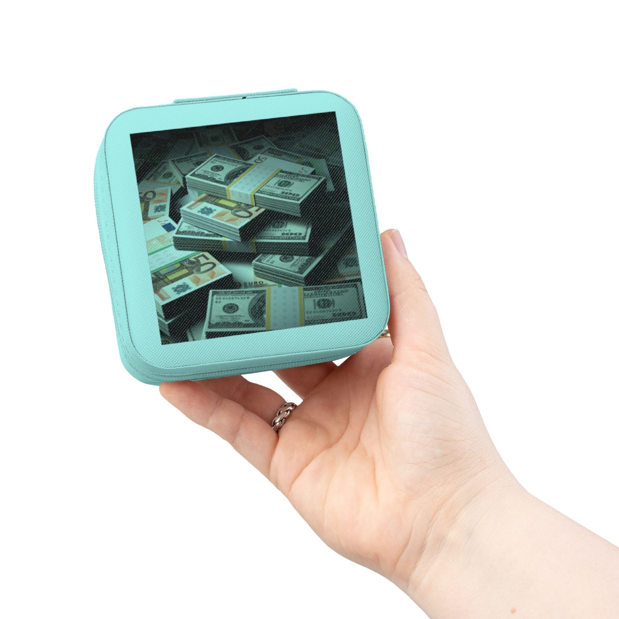Stack of Cash Jewelry Travel Case | Compact Portable Organizer