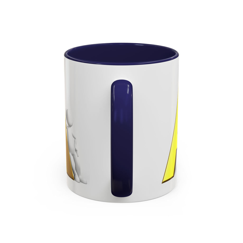 Gold Buchstabe A Tasse mit Initialen | Monogramm Buchstabe A Tasse