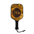 Ethereum Crypto Coin Pickleball Paddle | Bitcoin Gold Circuit Design