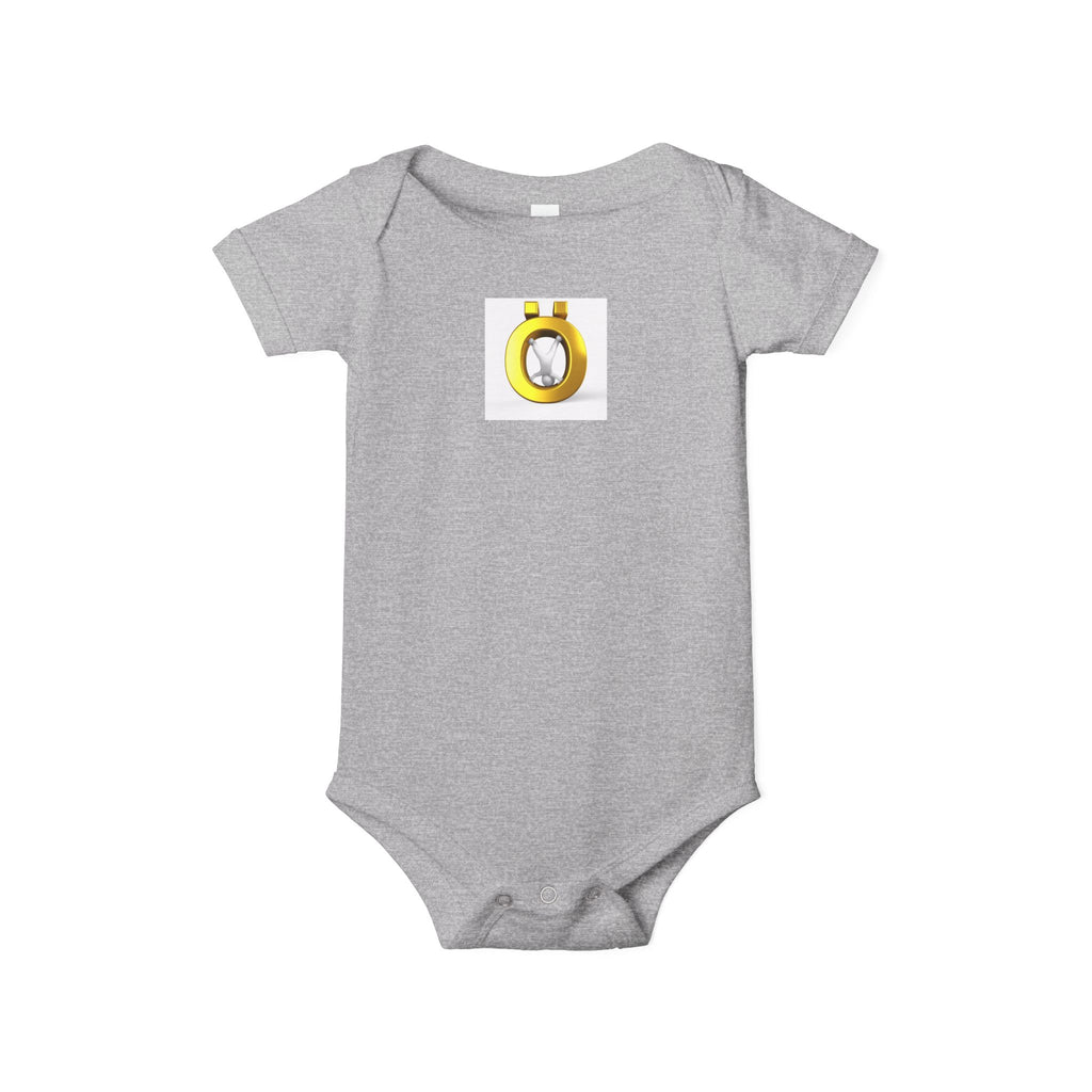 Yellow Letter Ö with Diamond Infant One-Piece | Baby Bodysuit