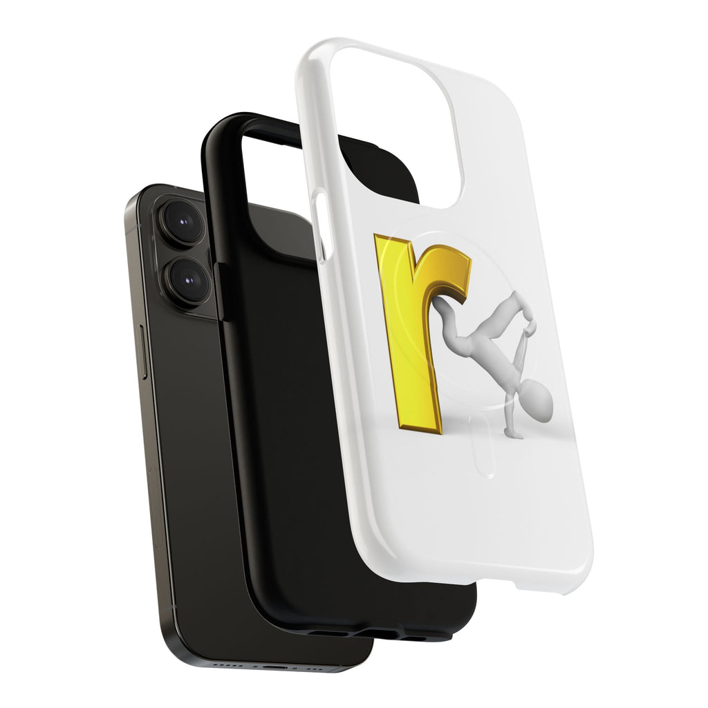 Yellow Letter R Breakdance Phone Case | Tough Magnetic Case