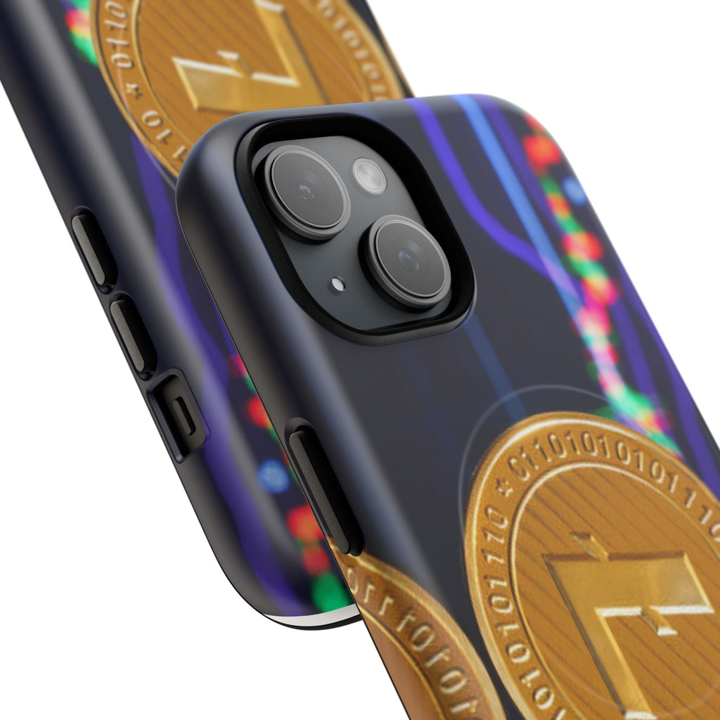 Litecoin Crypto Coin Phone Case | Tough Magnetic Case, Blockchain Design