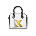 3D Person with Gold X Shoulder Handbag | Initial Monogram Bag